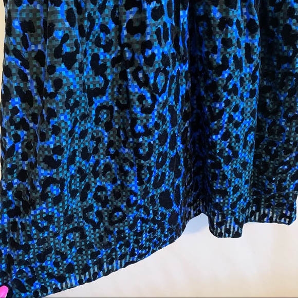 Victoria Beckham Blue Leopard Cheetah Silk Dress 2 - Picture 5 of 7